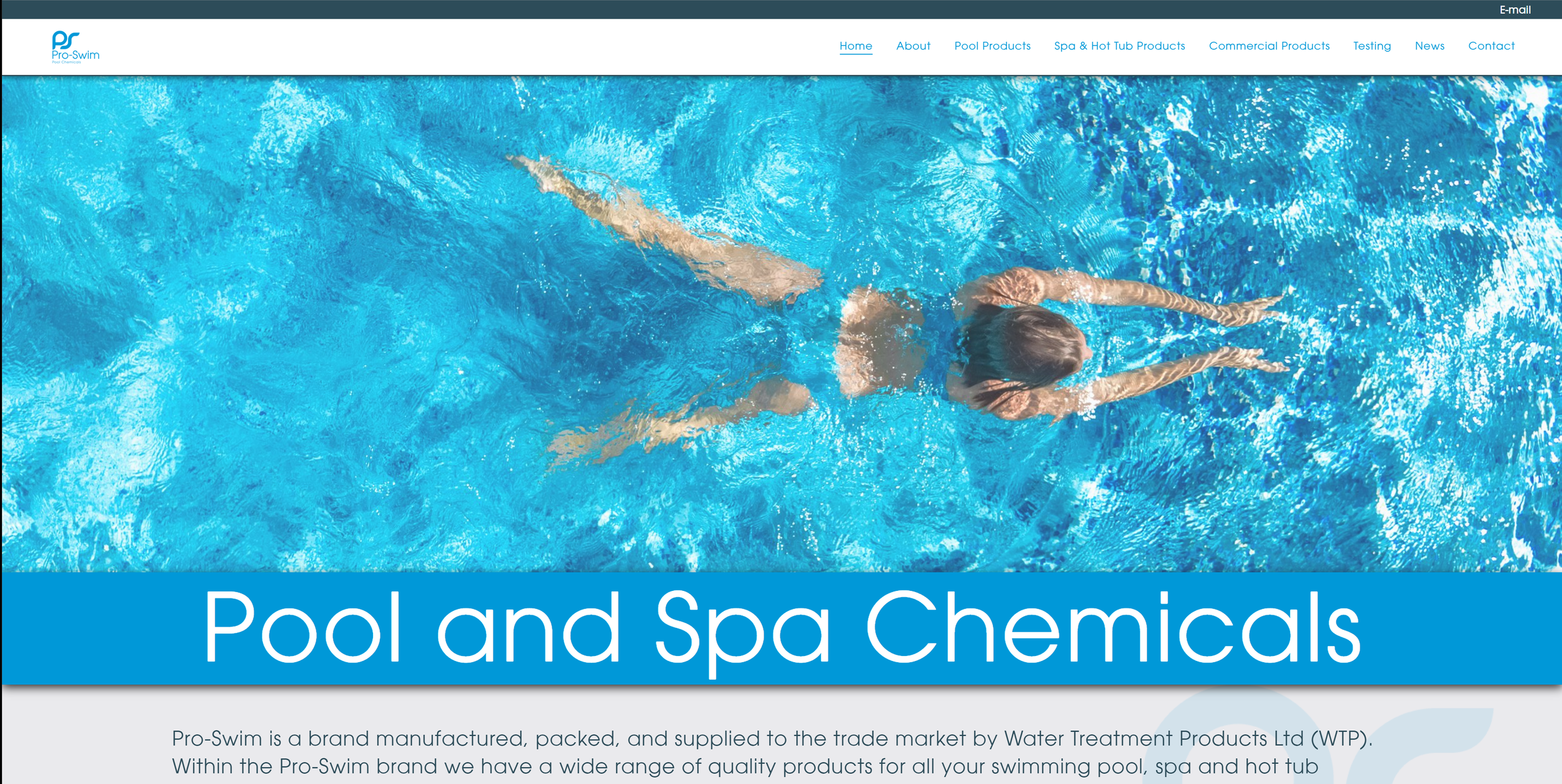 Pro-Swim Chemicals Website