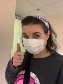 Going into an MRI, letting folks know I was doing ok.