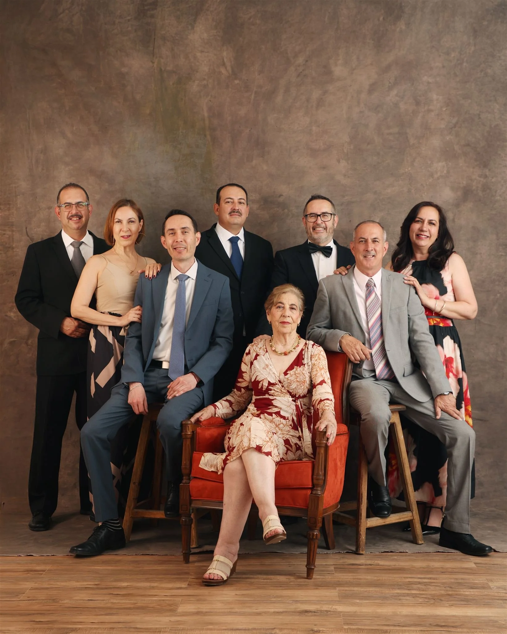 Sesion en familia en estudio