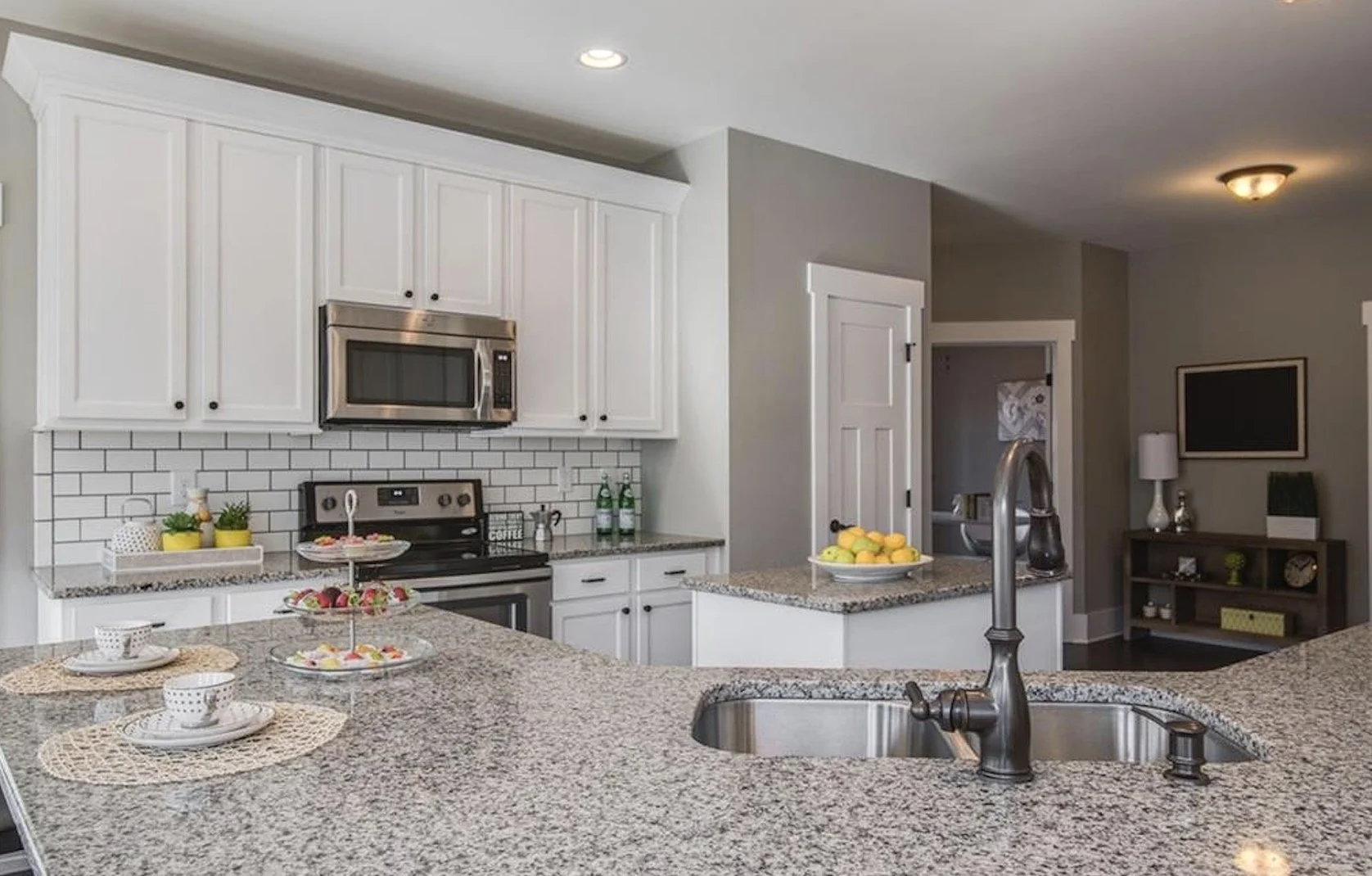 Kitchen white cabinet