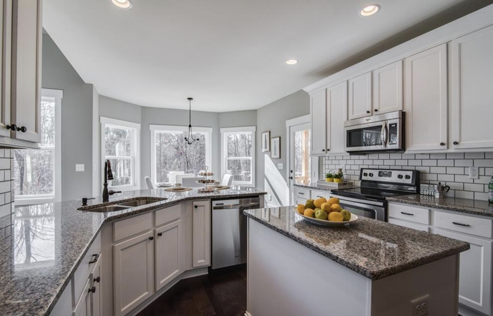 Kitchen white cabinet