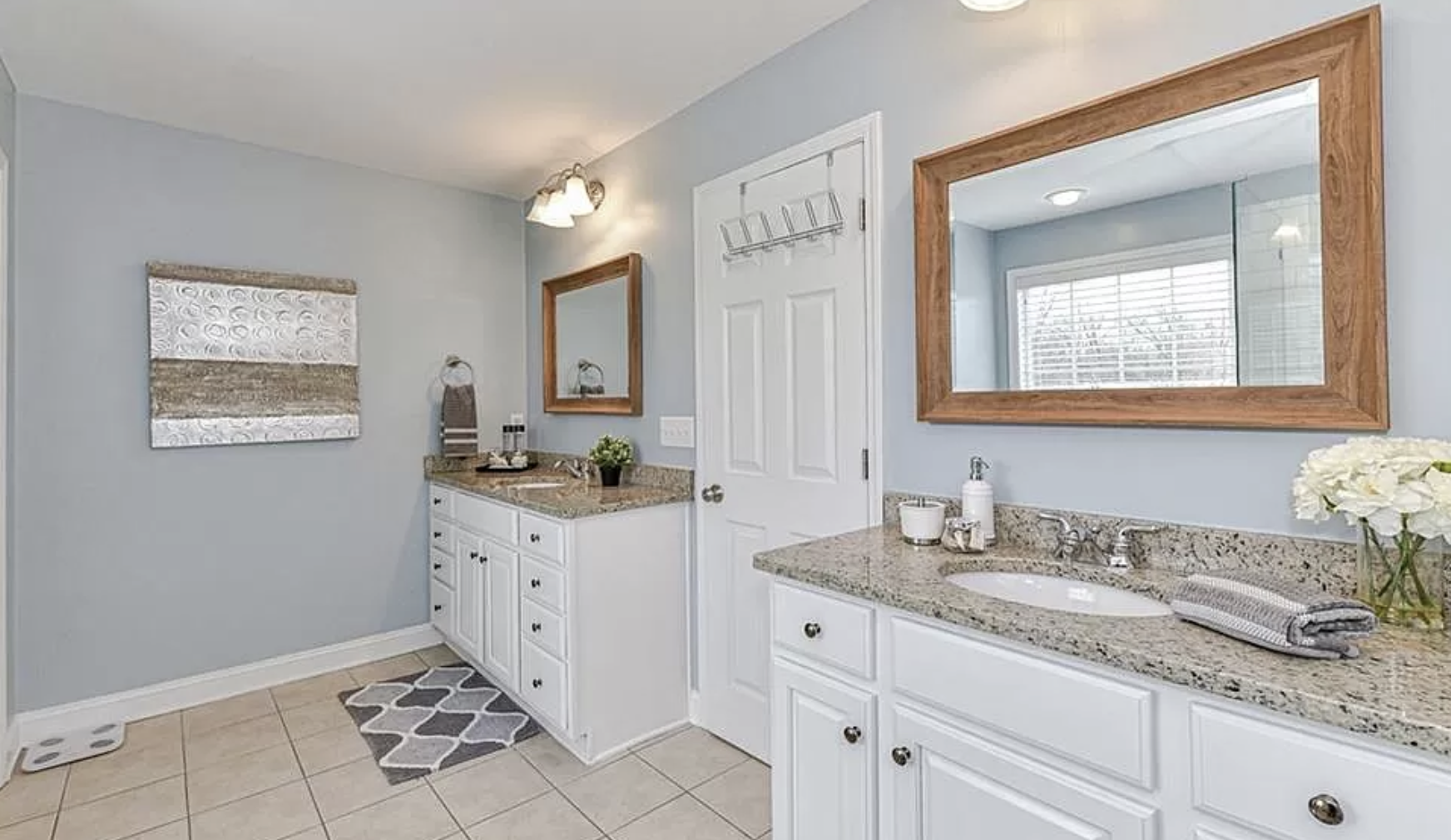 Master Bathroom double vanities