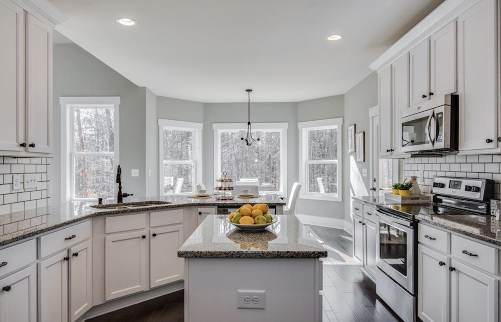 Kitchen white cabinet