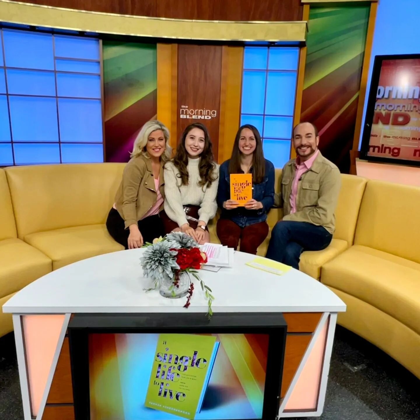 It was awesome going on The Morning Blend! ☕📺 Special thanks to @brittanyroux for coming with me! ☺️ Interview link in my bio

#tv #interview #coffee #tea #booklaunch #newbook #asinglelifetolive #friends #live #author #writing