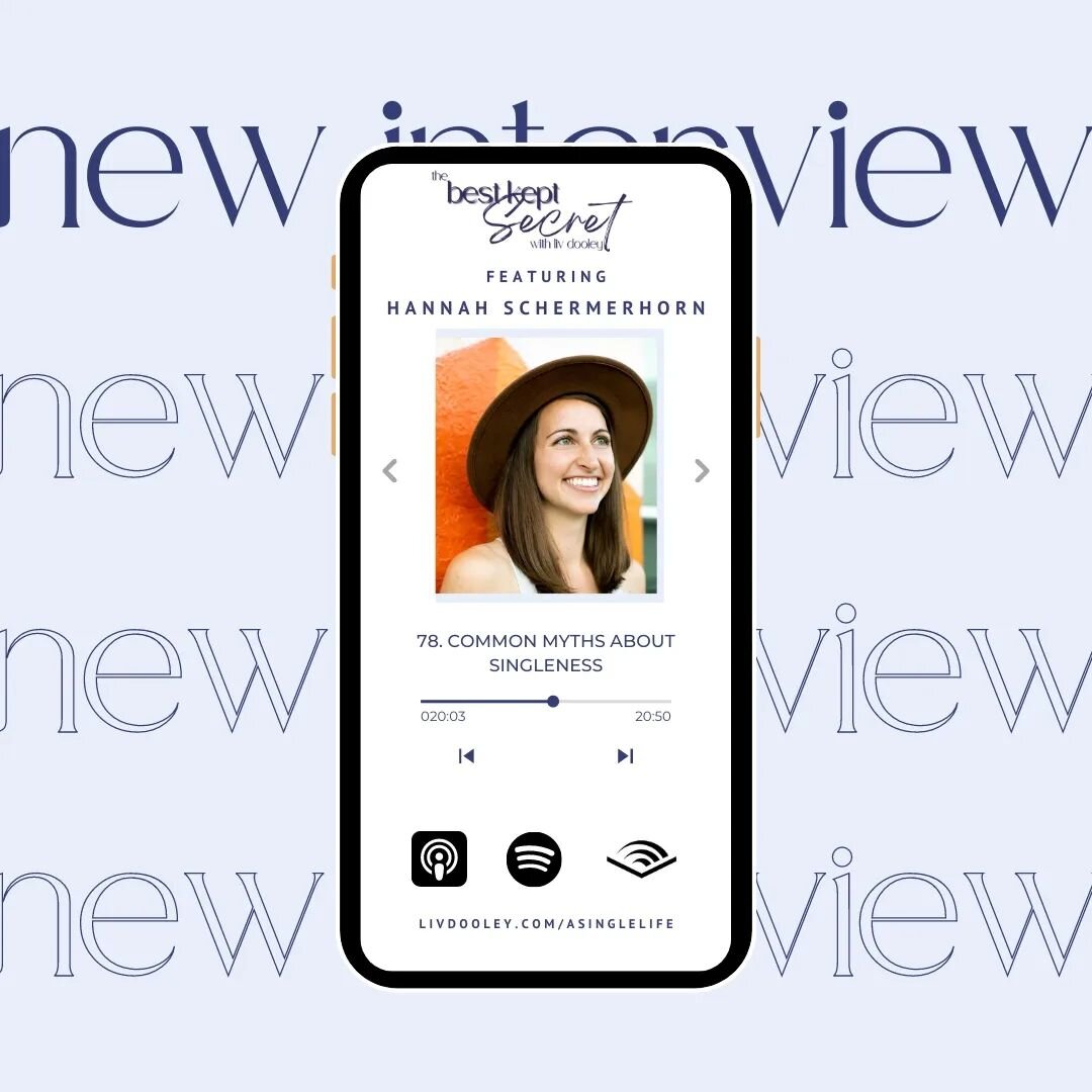New interview with Liv Dooley! I had a wonderful time talking about common myths about singleness 🧡 

Get the link to the interview in my story.

#single #singlewomen #singlemyths #datingadvice #singleadvice #singlechristian #singlepodcast #asinglel