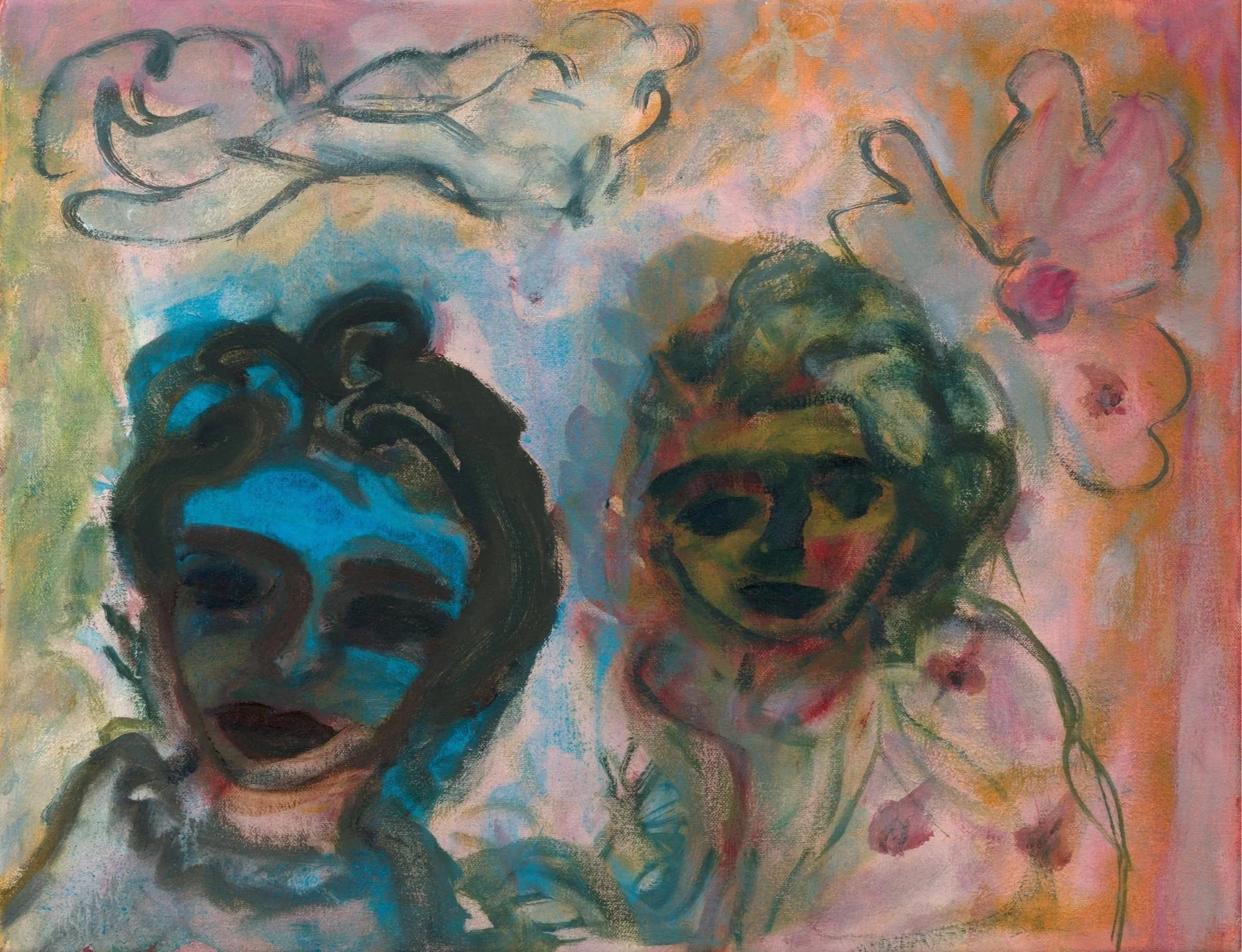 Lilies of the Valley, 2021
Oil and mixed media on canvas
35.5 x 46 cm