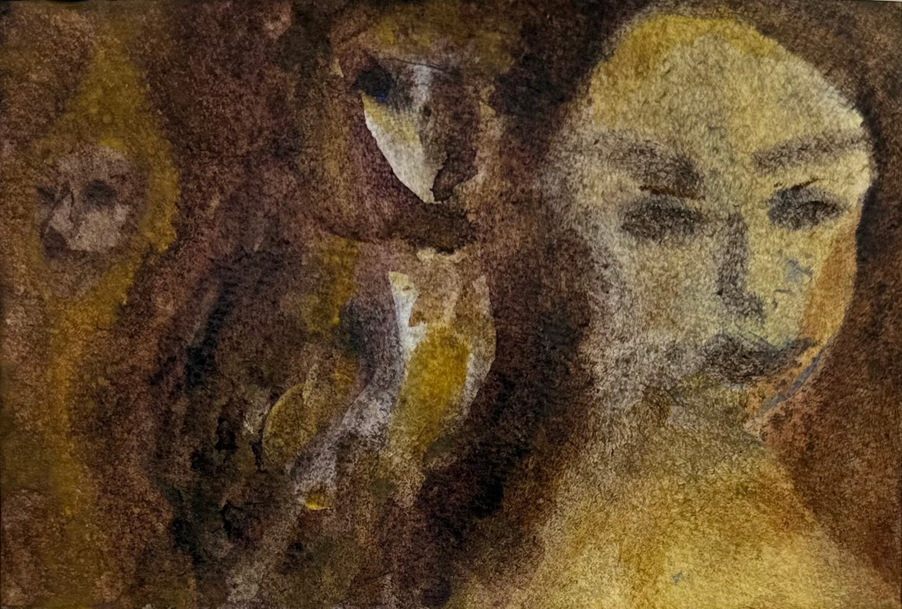 The Three Imposters, 2026
Ink on card
10 x 15 cm