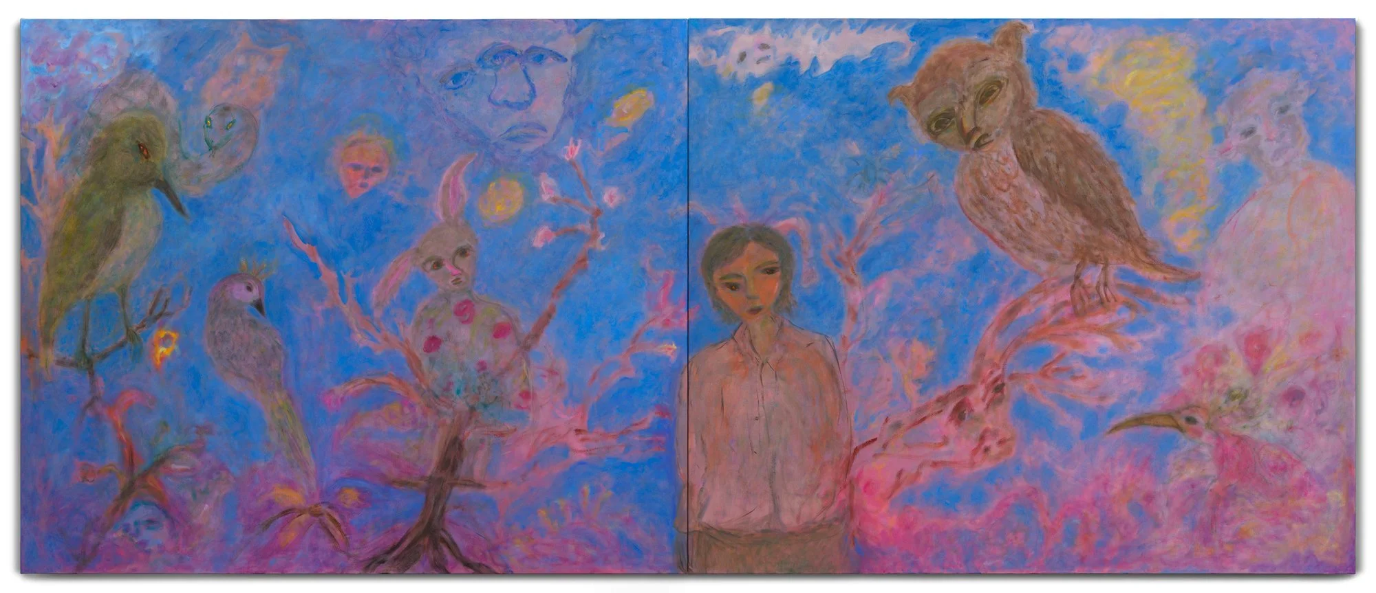 The Forgetting and Remembering of the Air, 2022
Oil on canvas
366 x 152.5 cm