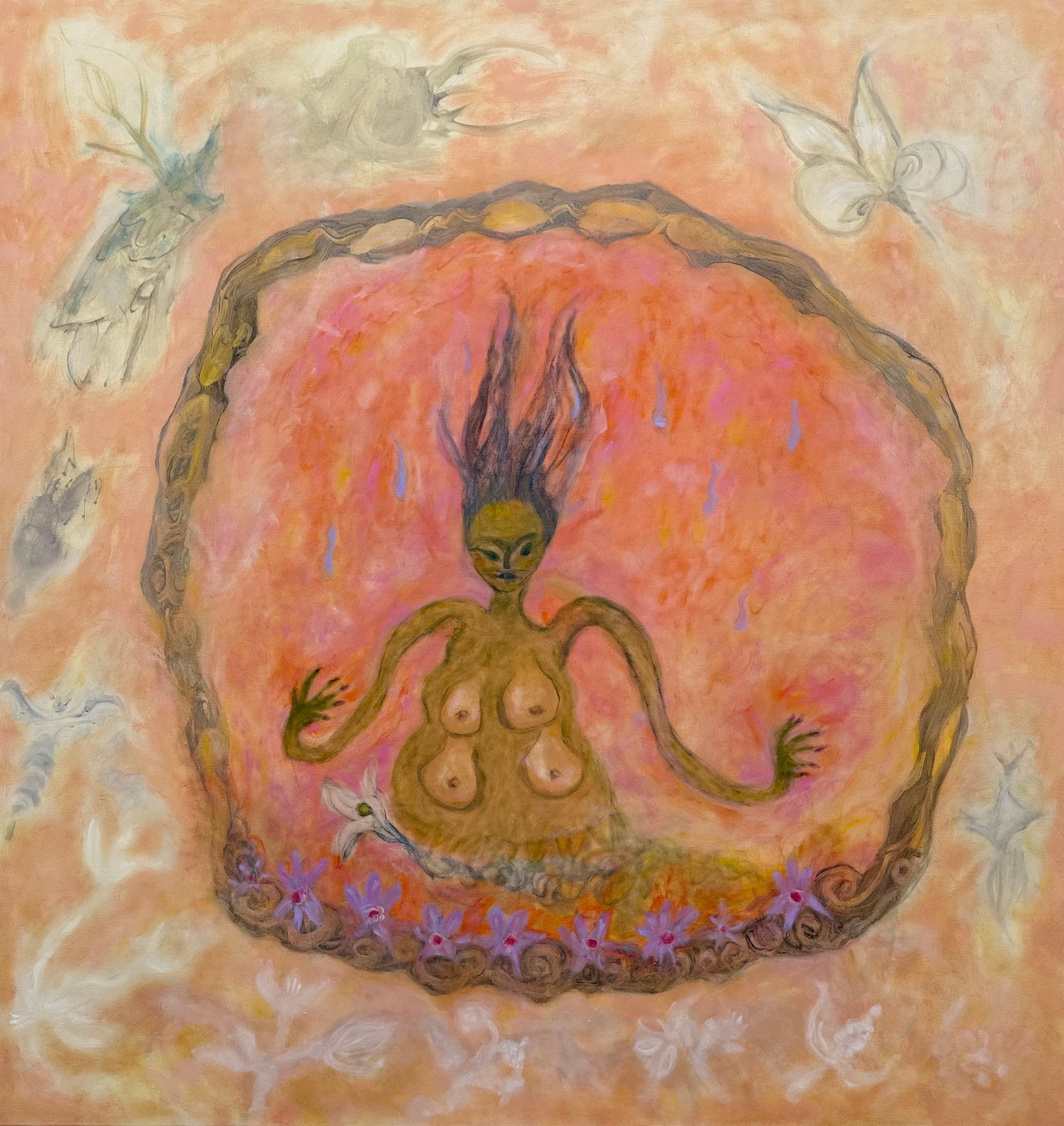 Power Source, 2025 
Oil on linen
183 x 173 cm