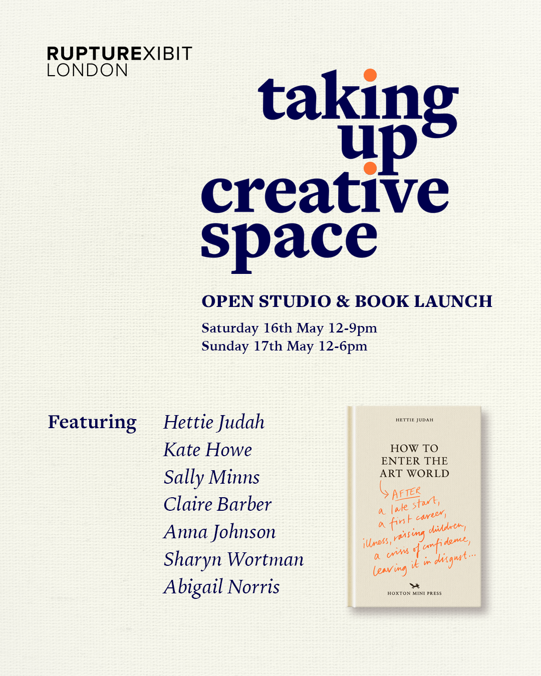 Taking Up Creative Space Open Studio Weekend