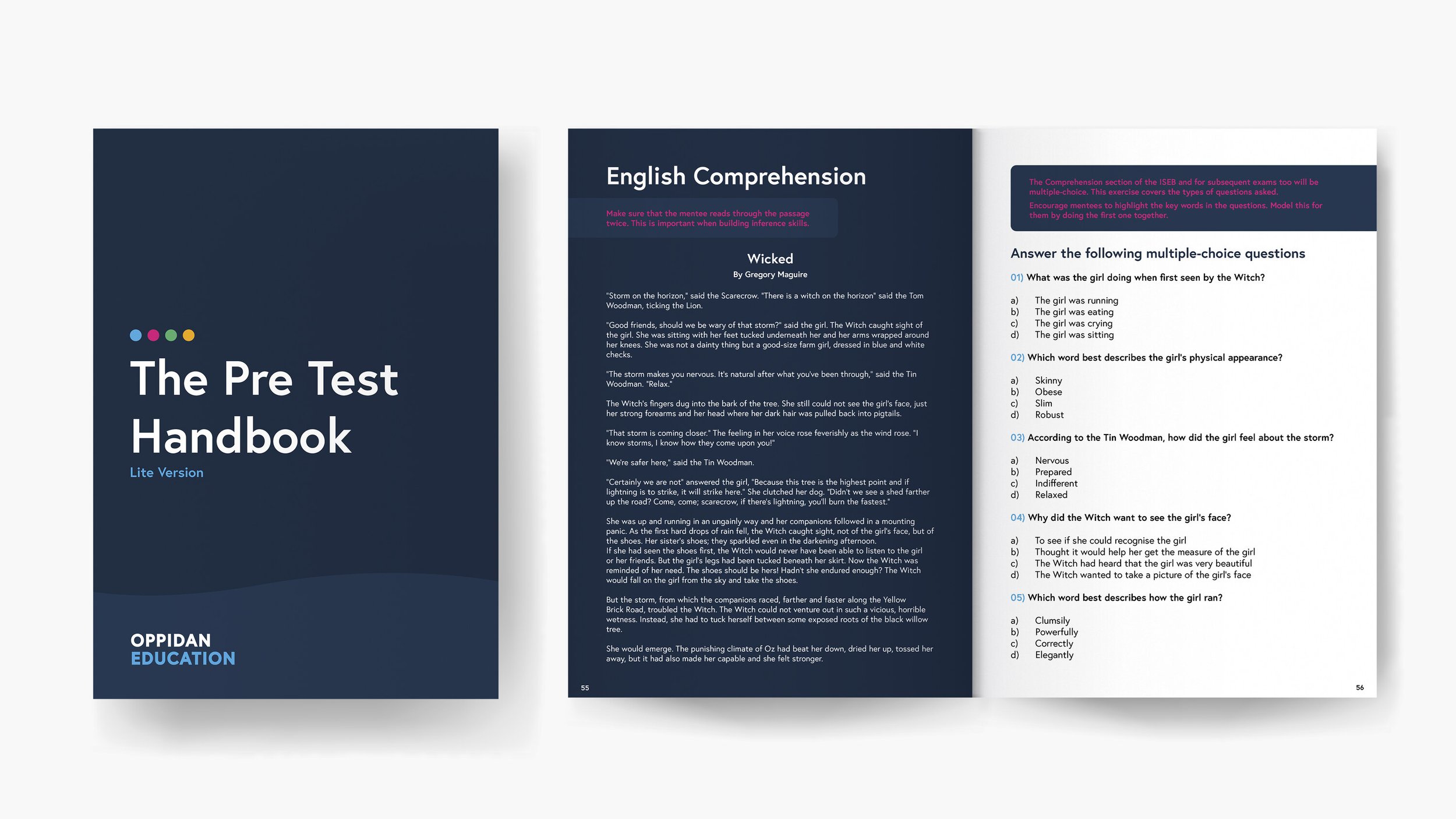 Free Pre-Test & Entry Exam Handbook For Parents | Oppidan Education