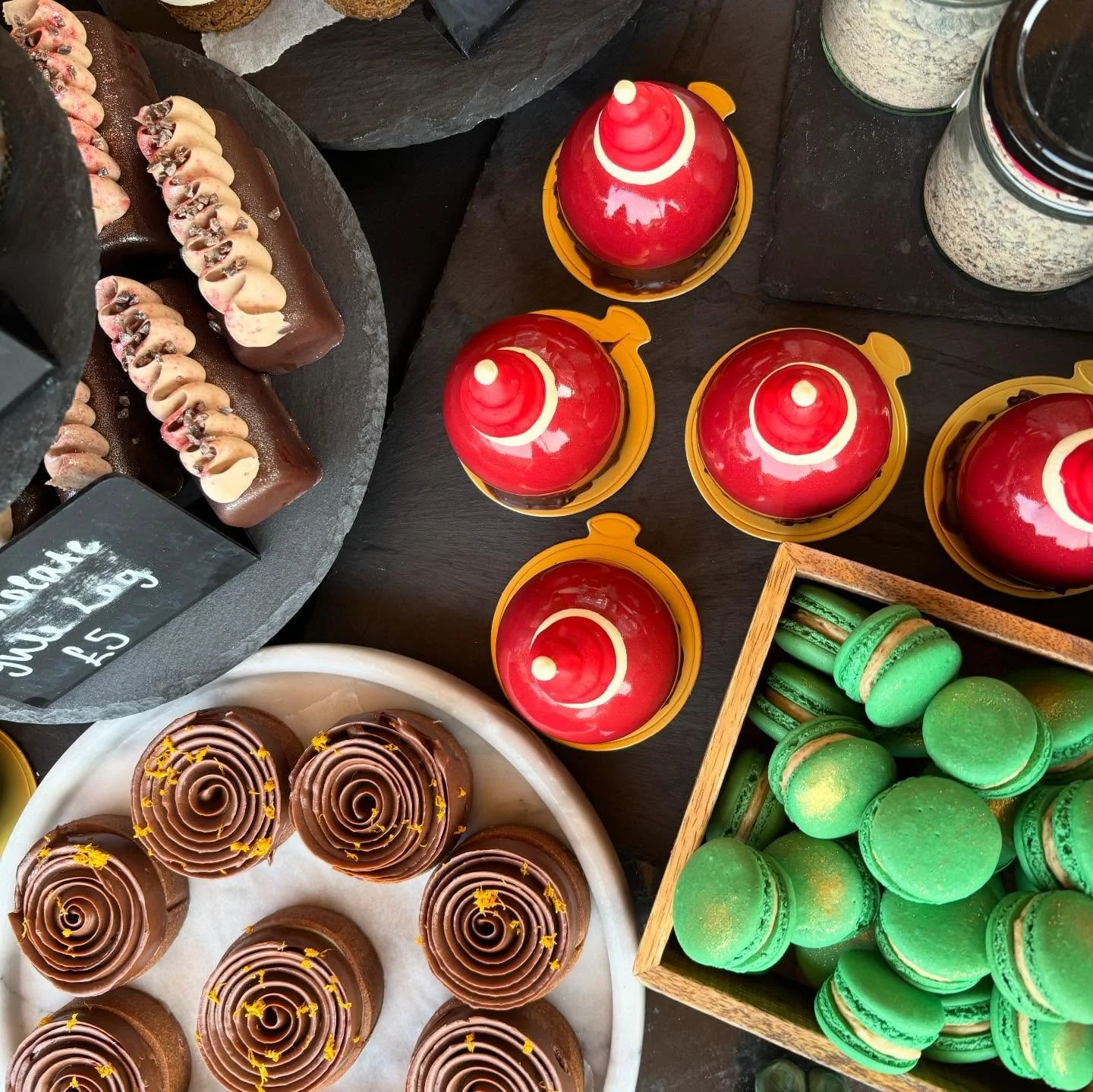 Join us today at the wonderful @holtmarket for an abundance of festive joy! 🤩 

We have a display full to the brim and can&rsquo;t wait to see you 🎄

#hestiapatisserie #hestiapatisseriechristmas #holt #holtnorfolk #holtmarket