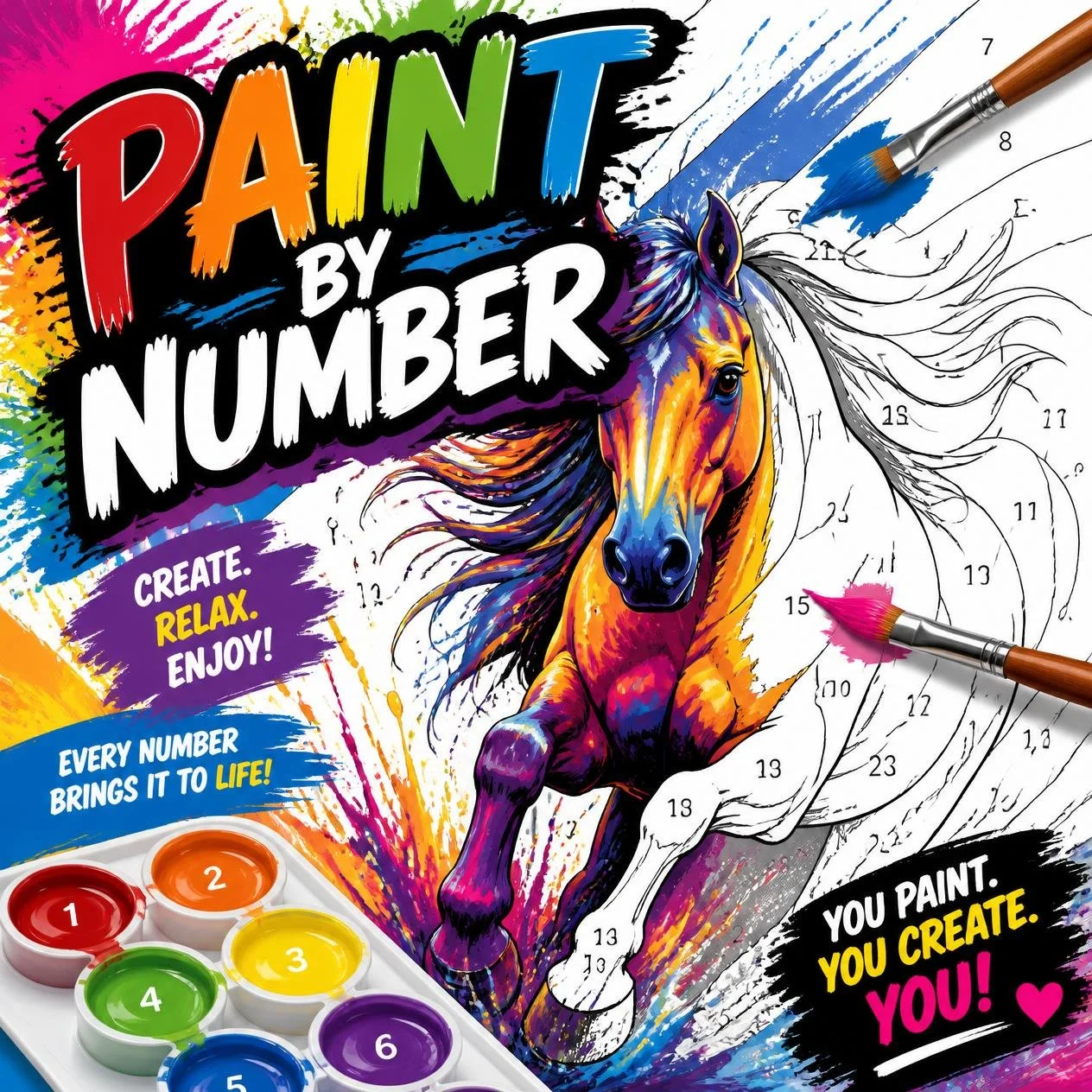 Paint and Sticker by Number