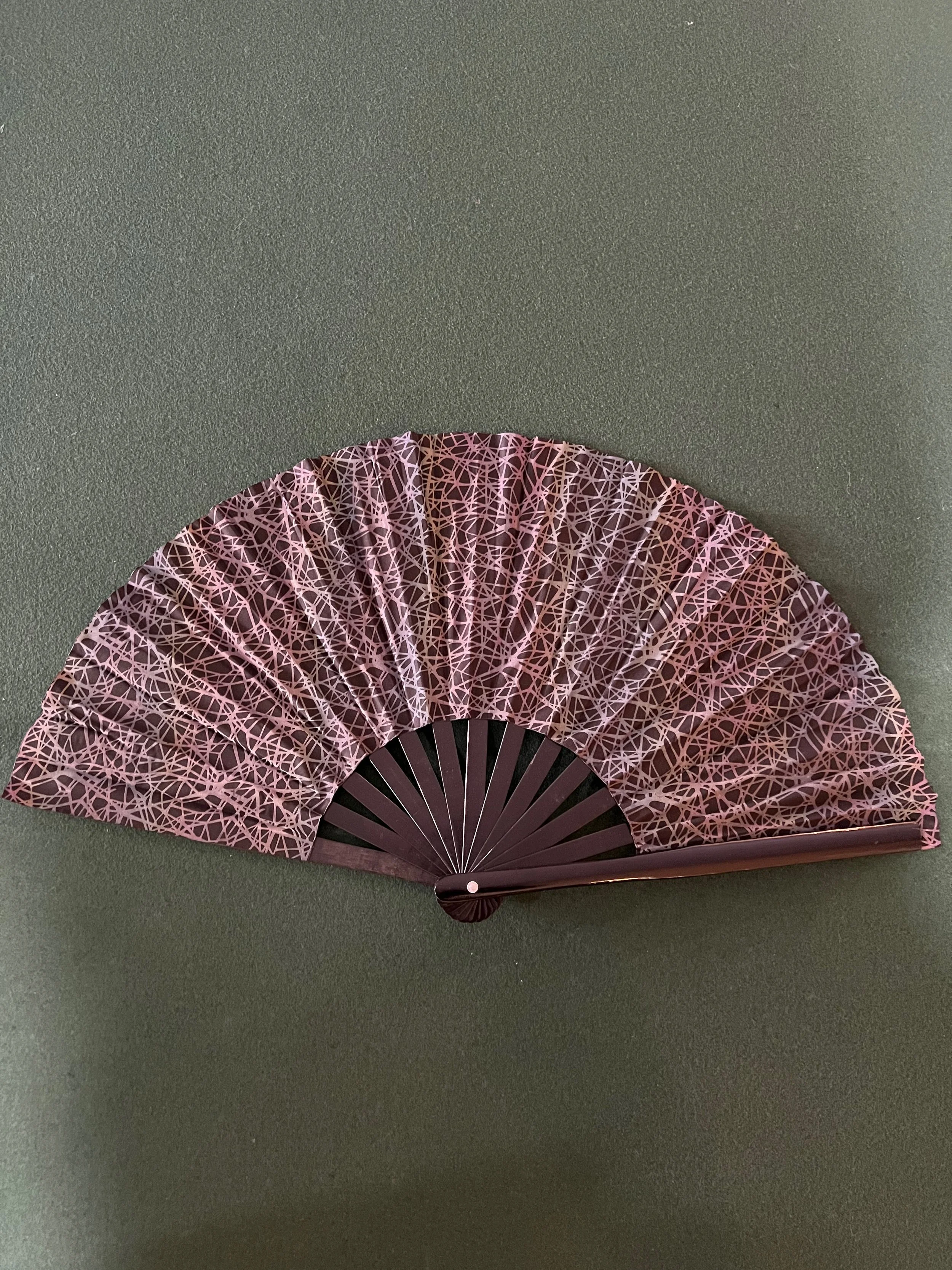 Reflective Rainbow Tangles Fan — Hauteline Bling | Rave Wear & Festival ...