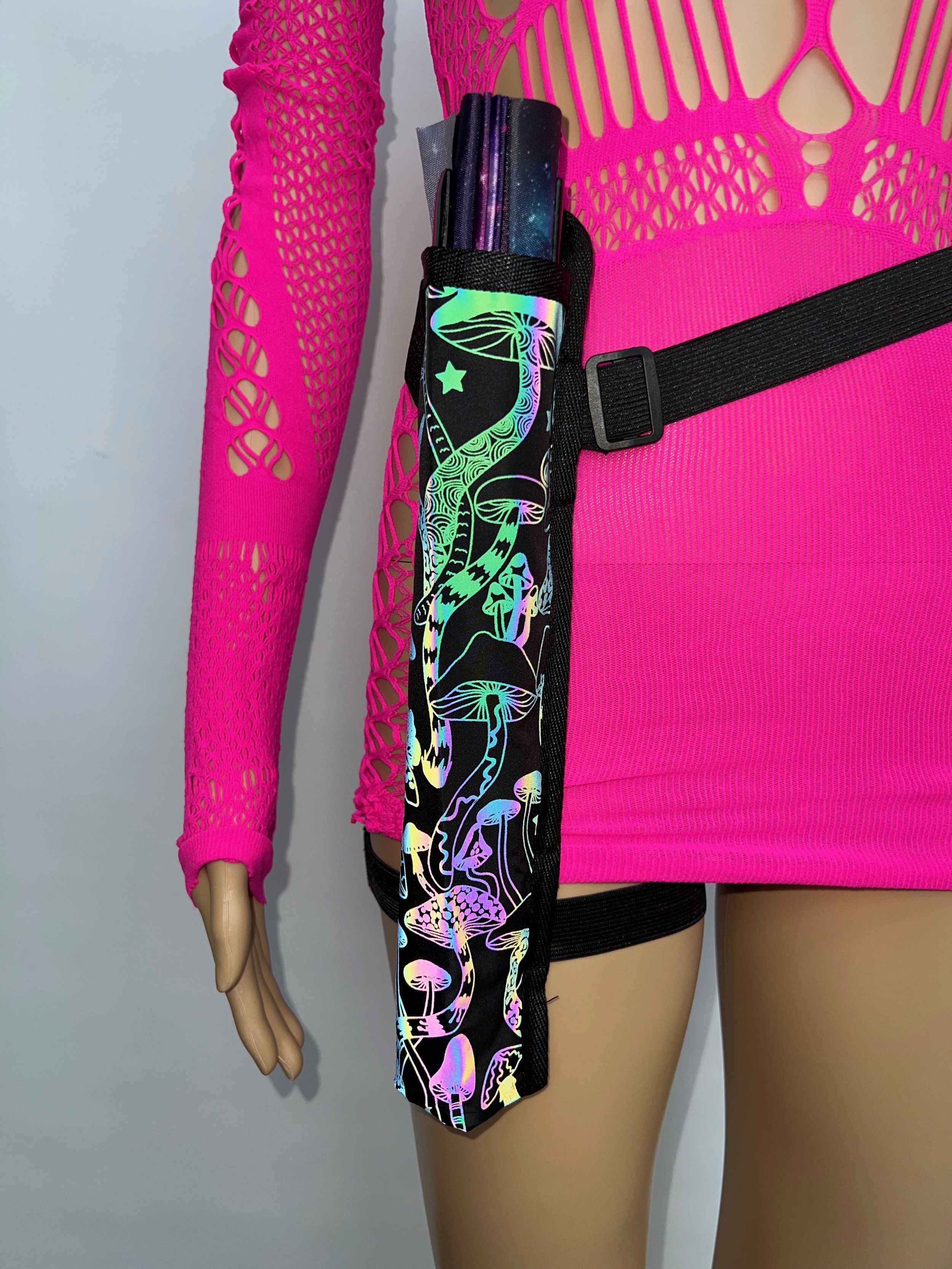 Reflective Shrooms Fan Holster