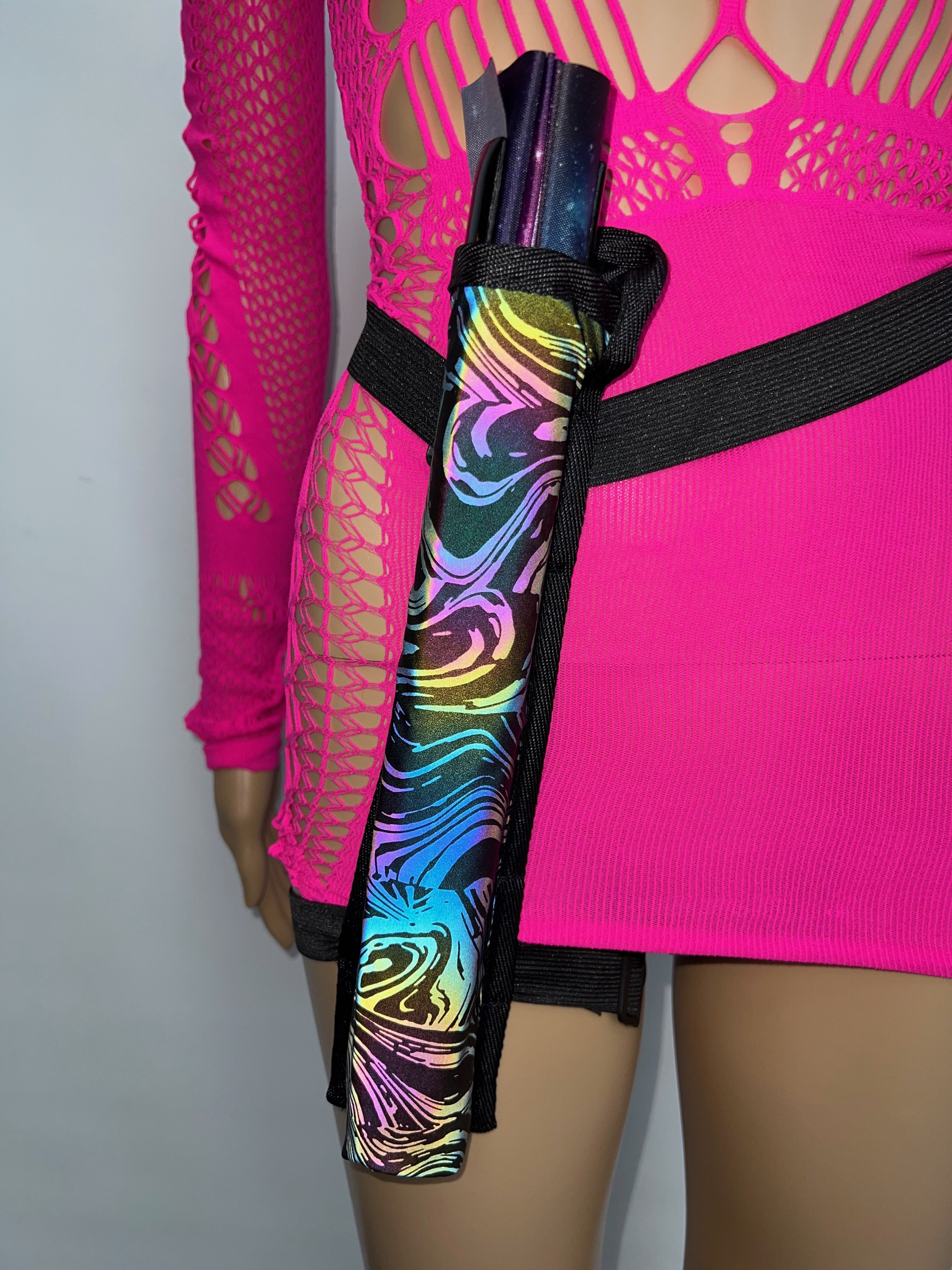 Reflective Swirls Fan Holster