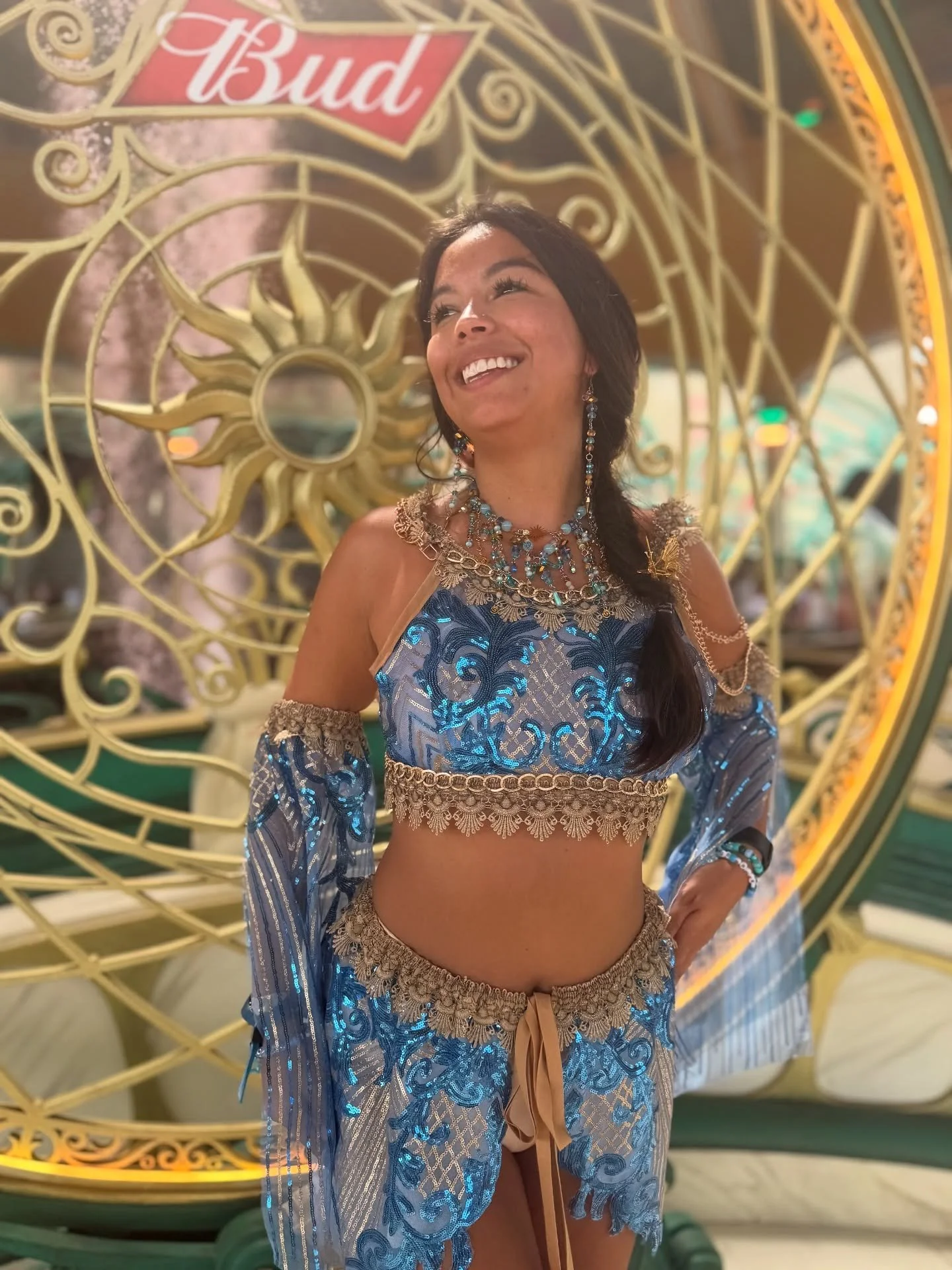 Handcrafted at home, shining all the way in Belgium &mdash; @niko.mays stuns in our Lyra Luxe Rave Set at Tomorrowland! 🩵✨

#seraphicsirens #hautelinebling #raveoutfitinspo #tomorrowlandbelgium #festivalfashion