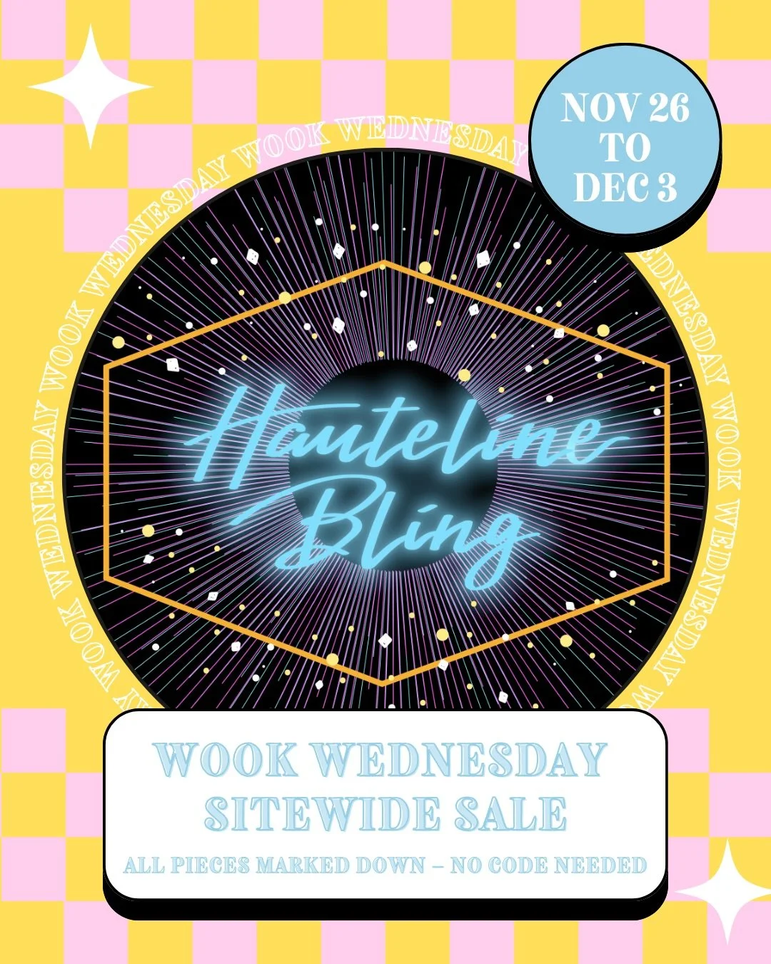 Wook Wednesday is here! Check out our biggest HLB sale yet &mdash; sitewide deals &amp; no code needed! Happy shopping, Bling Babes! ❤️&zwj;🔥✨

Shop link in bio! Questions on custom sizing or shipping? Come chat in our DMs 💌

#wookwednesday #shopsm