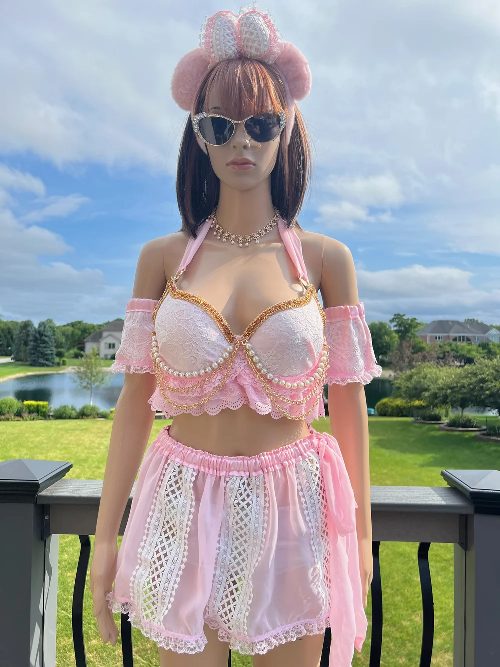 My Melody Rave Set Hauteline Bling | Rave Wear & Festival Accessories My Melody Rave Set Hauteline Bling | Rave Wear & Festival Accessories
