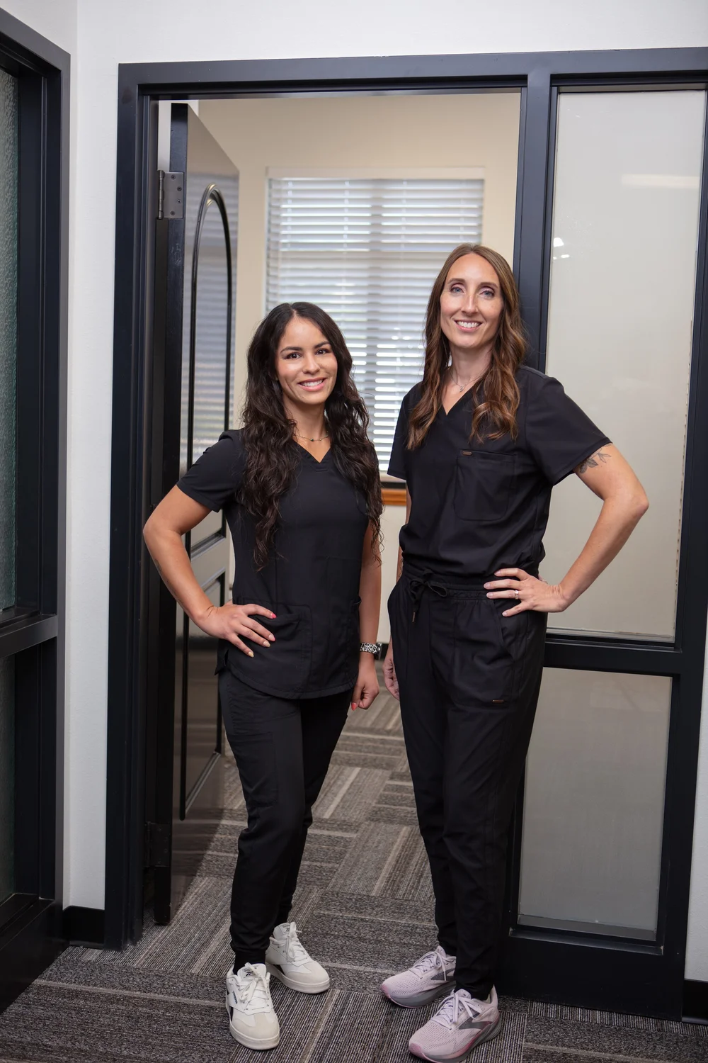 Summit Health Clinic nurses Amber Tenorio and Melissa Bolin in Springfield, Missouri