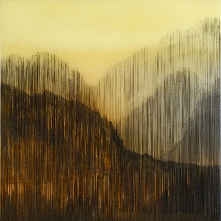 SOLD - No Expectation, 16x16, Mixed media on wood panel