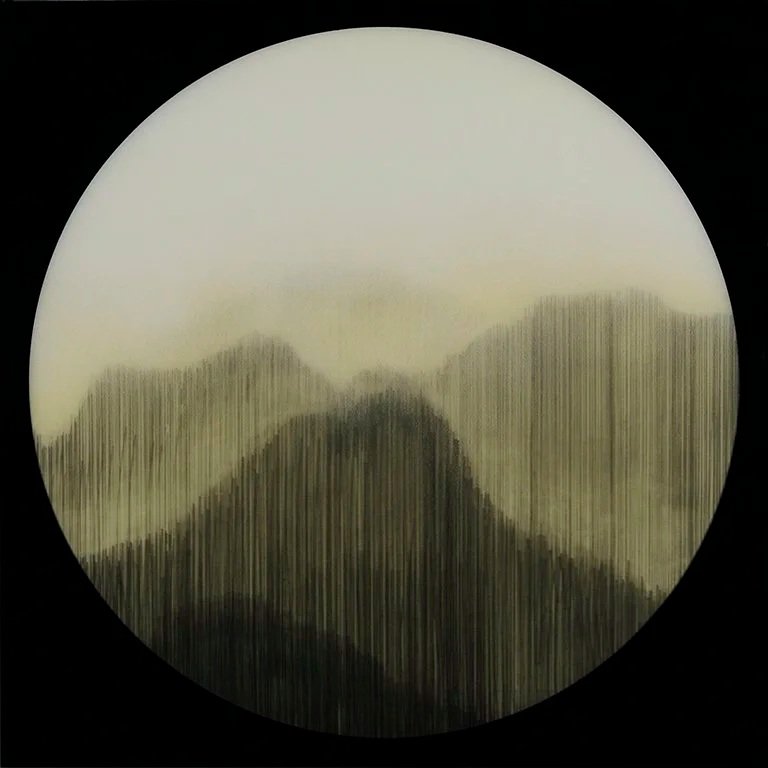 SOLD - Abstact Landscape 6577, 24x24x2, Mixed media on wood panel