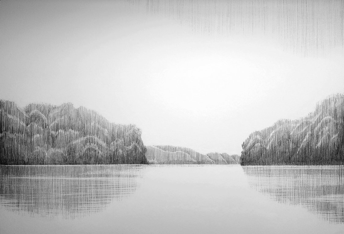 SOLD - A Piece of Quiet, Graphite on Archival artboard