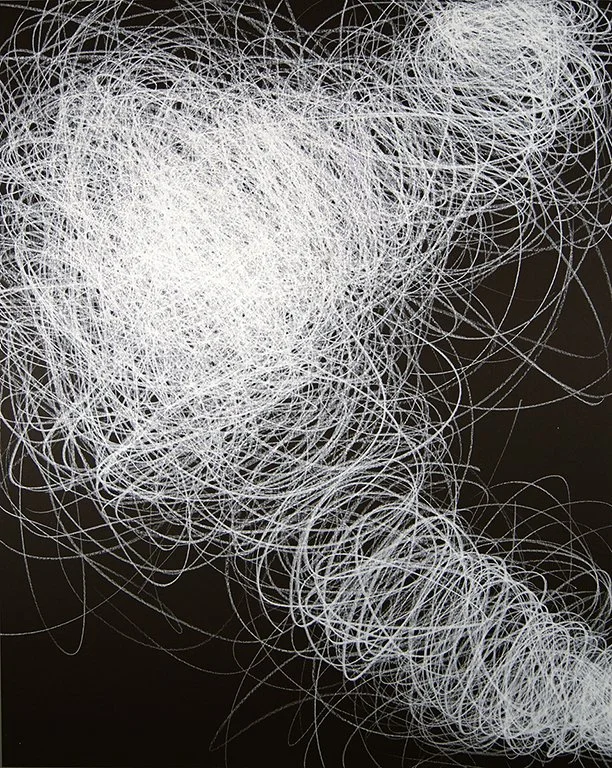 A Mile Long #1699, 40 x 32 in, Wax pastel on 1/8" archival artboard