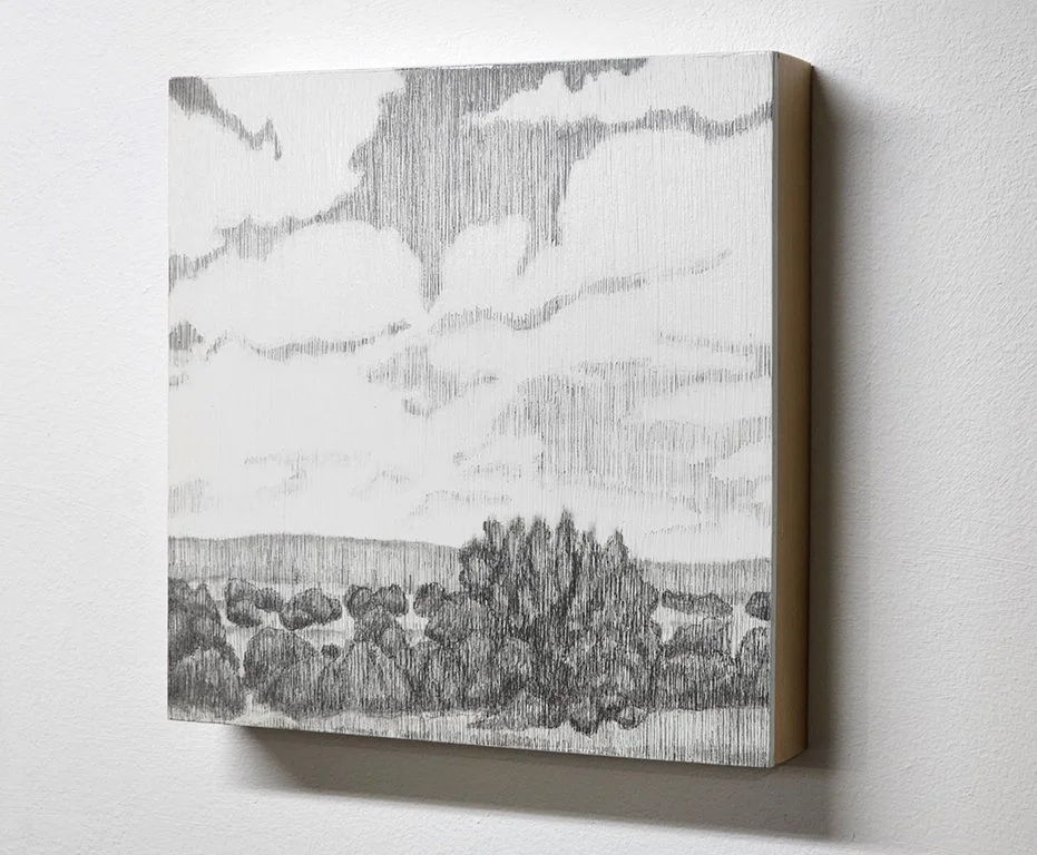 "Clear Memory", 10x10x1.5, Acrylic, graphite and varnish on wood panel - Awarded Honorable Mention from ArtsWorcester, Nov 7, 2025