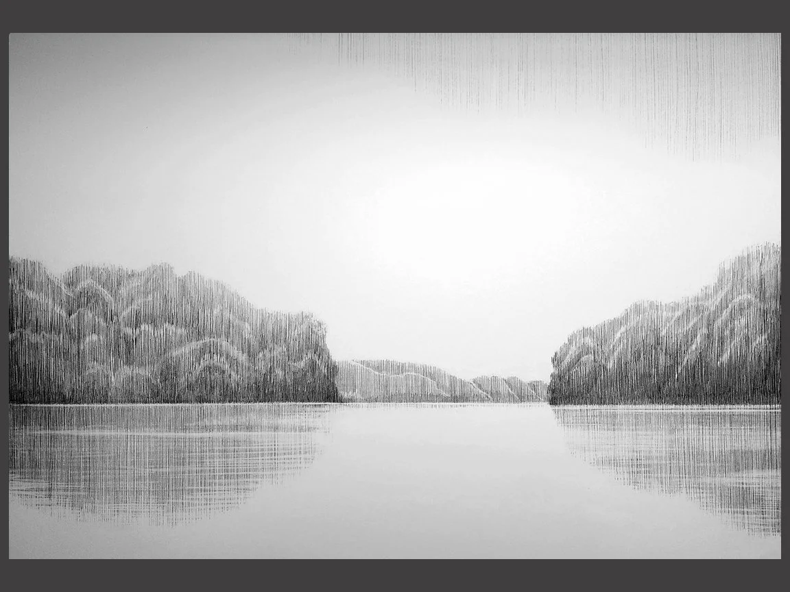 SOLD - A Piece of Quiet, Graphite on Archival artboard