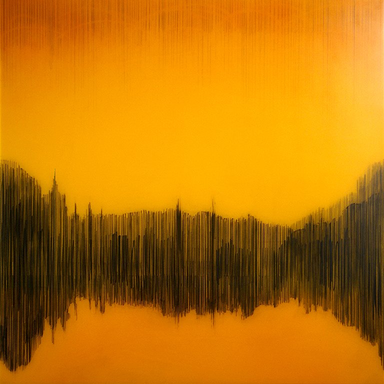 SOLD - Special Place, 30x30, Mixed media on wood panel