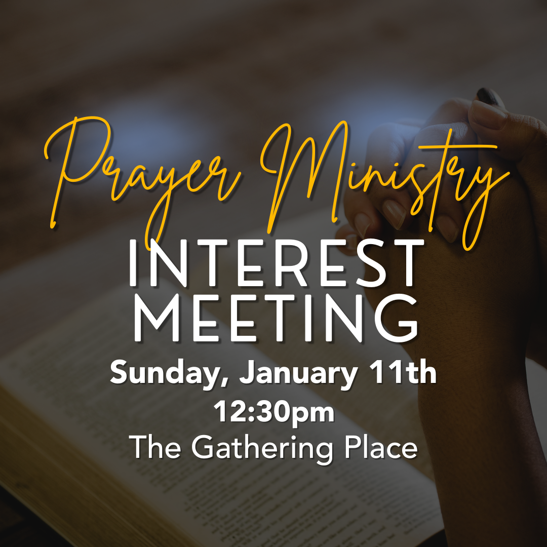 Prayer Ministry Interest Meeting & Lunch