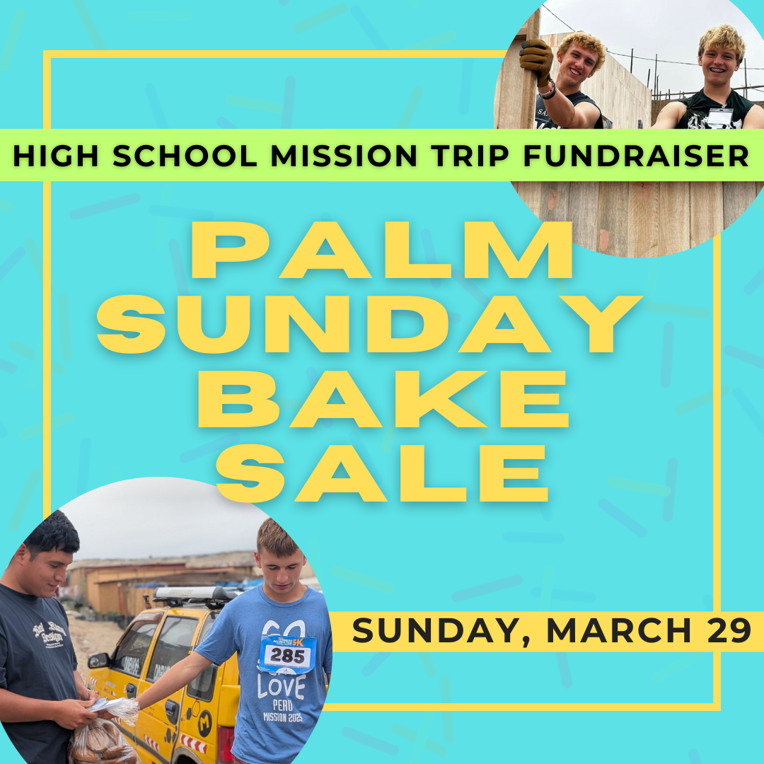 Palm Sunday Bake Sale
