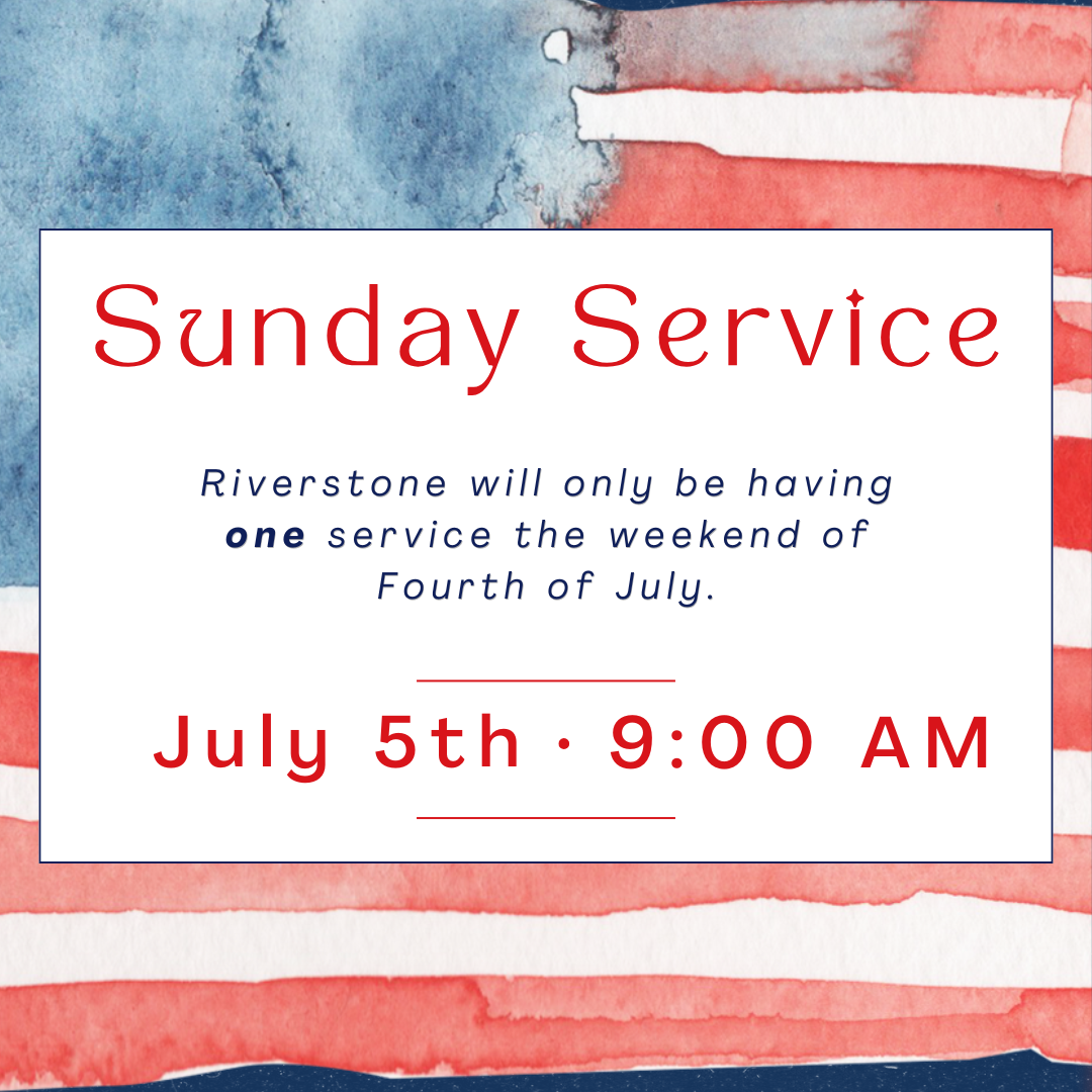 July 5th - One Worship Service