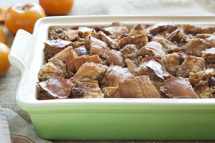 Persimmon Bread Puddling