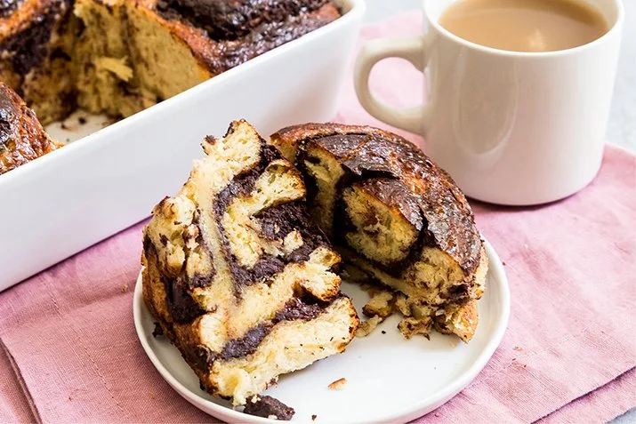 Cherry Chocolate Tahini Rolls