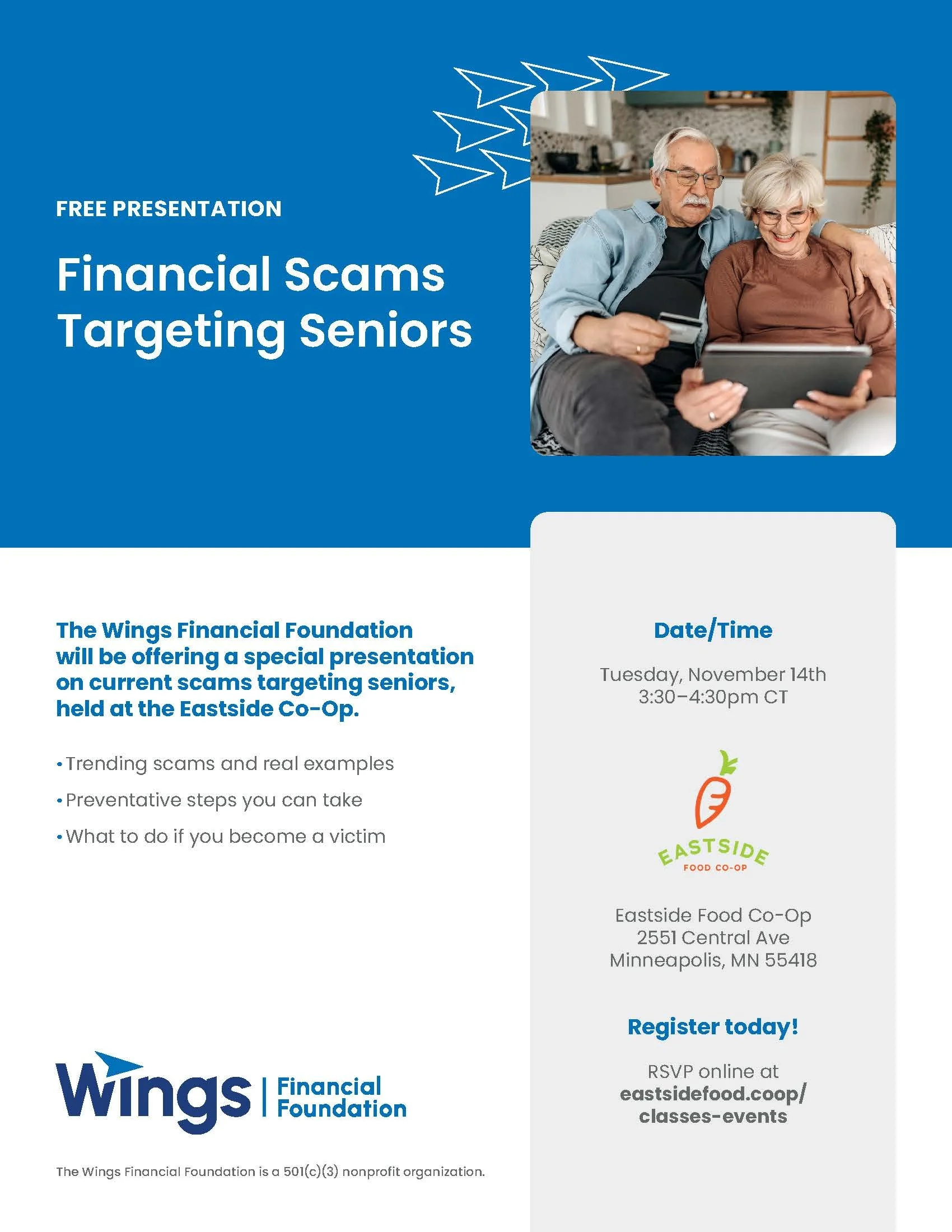 Senior Financial Class — Eastside Food Co-op