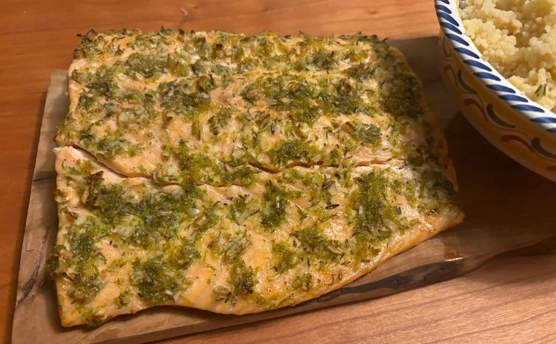 GRILLED SALMON WITH CITRUS AND HERBS