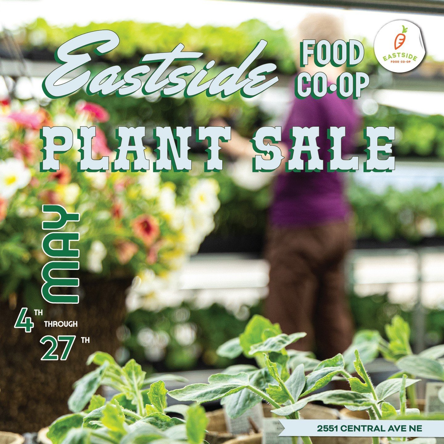 Let the countdown begin! Beginning May 4th, we can all unleash our green thumbs at the much-loved annual plant sale! 🌱🍃 Let the excitement grow!
