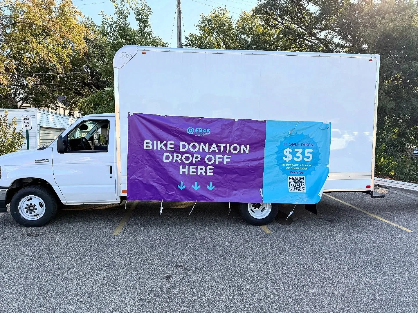 Got an unused kid bike collecting dust in the corner of your garage? Let&rsquo;s do you a favor and take that clutter off your hands. You get the space back and @fb4kmn gets a bike to fix up and pass on to a lucky kiddo in need. The truck is here til