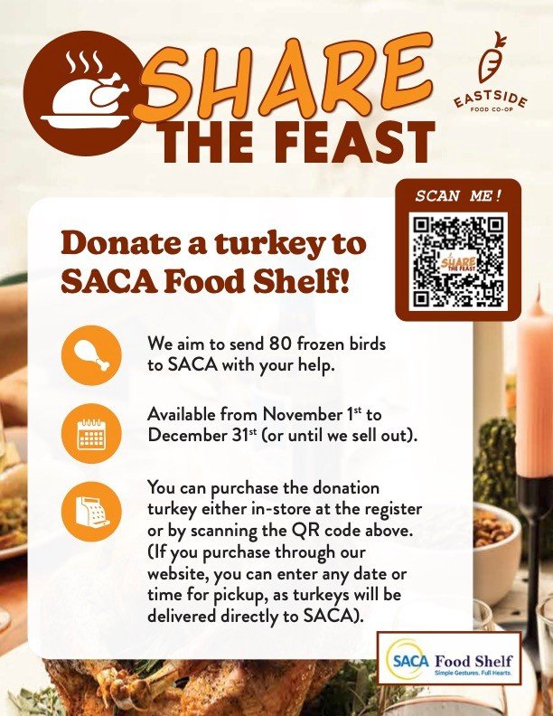 This holiday season, your generosity can make all the difference. In the face of rising food insecurity and reduced SNAP benefits, we&rsquo;re asking our Eastside community to come together and help ensure every family has a holiday meal to share. We