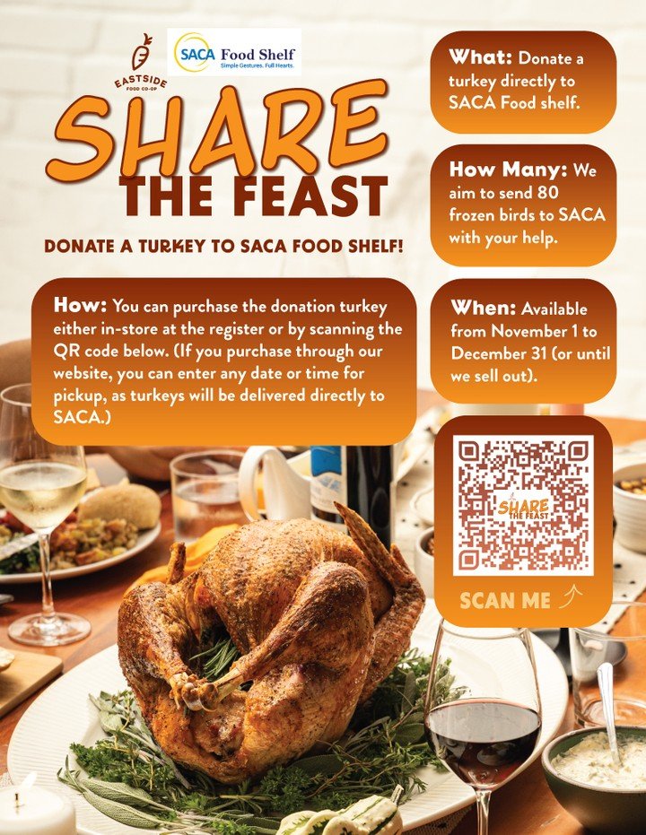 Wow! Together, we've already donated 20 turkeys; that&rsquo;s 1/4 of the way to our goal! Thank you for your generosity in making this holiday season brighter for those in need!

Let&rsquo;s keep the momentum going and spread some holiday cheer. This