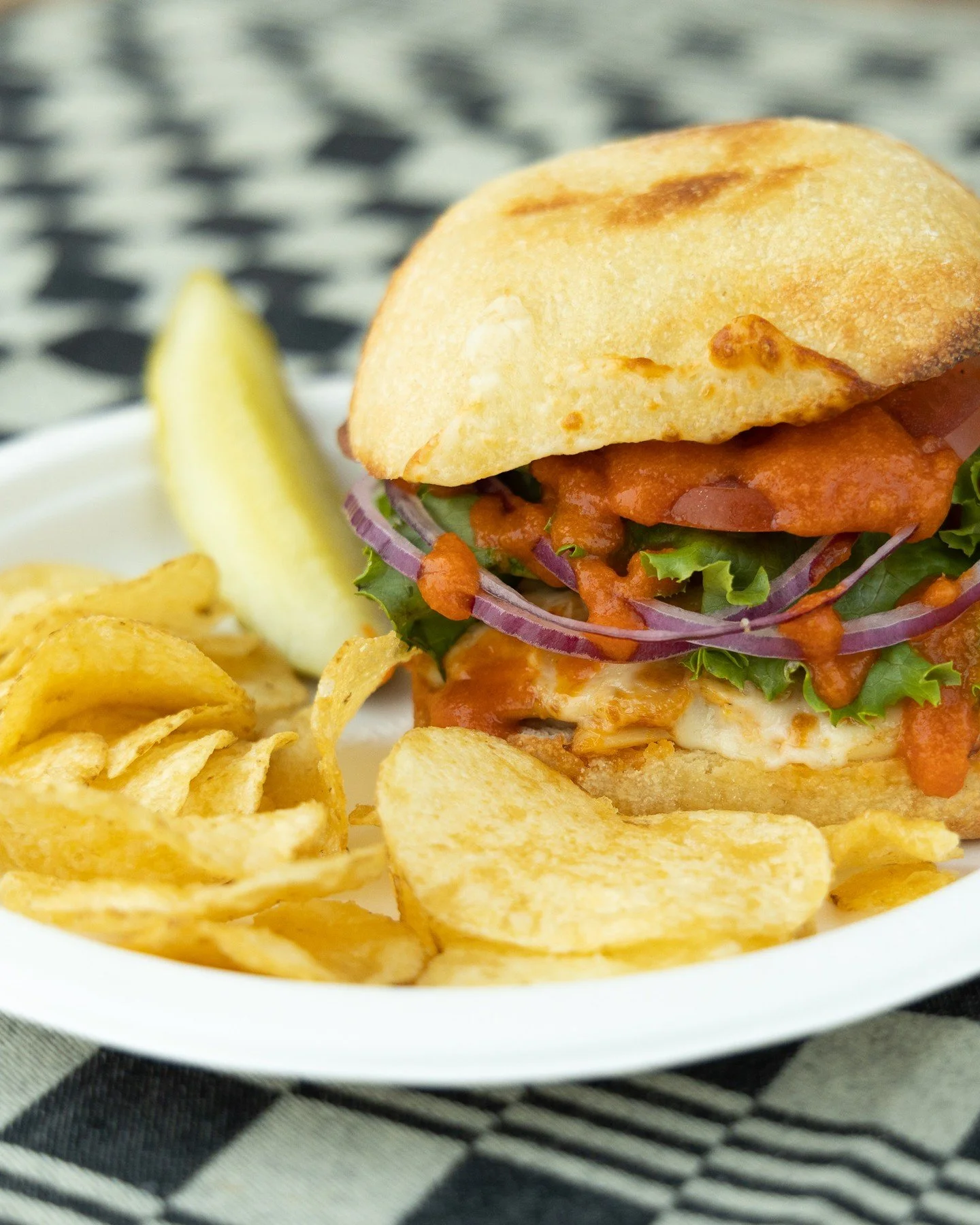 Our January Made-To-Order special is a banger! We're bringing back the Buffalo Chicken Sandwich, made with shredded chicken in our house made buffalo sauce and served on a baguette with melted provolone. Finished with fresh tomato, red onion, and gre