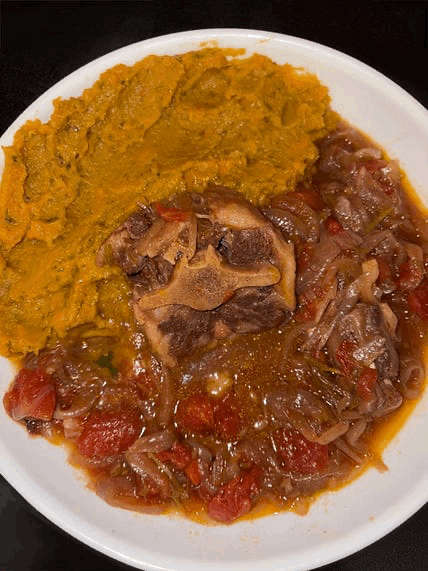 BRAISED OXTAIL WITH GINGER, FIVE SPICE, AND GARLIC