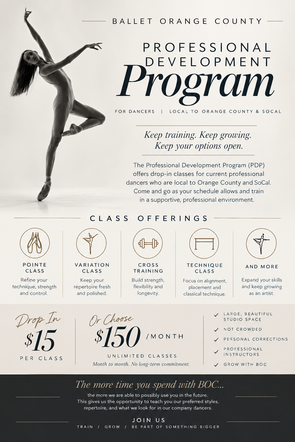 Drop In Classes- NOW AVAILABLE 5 days a week!