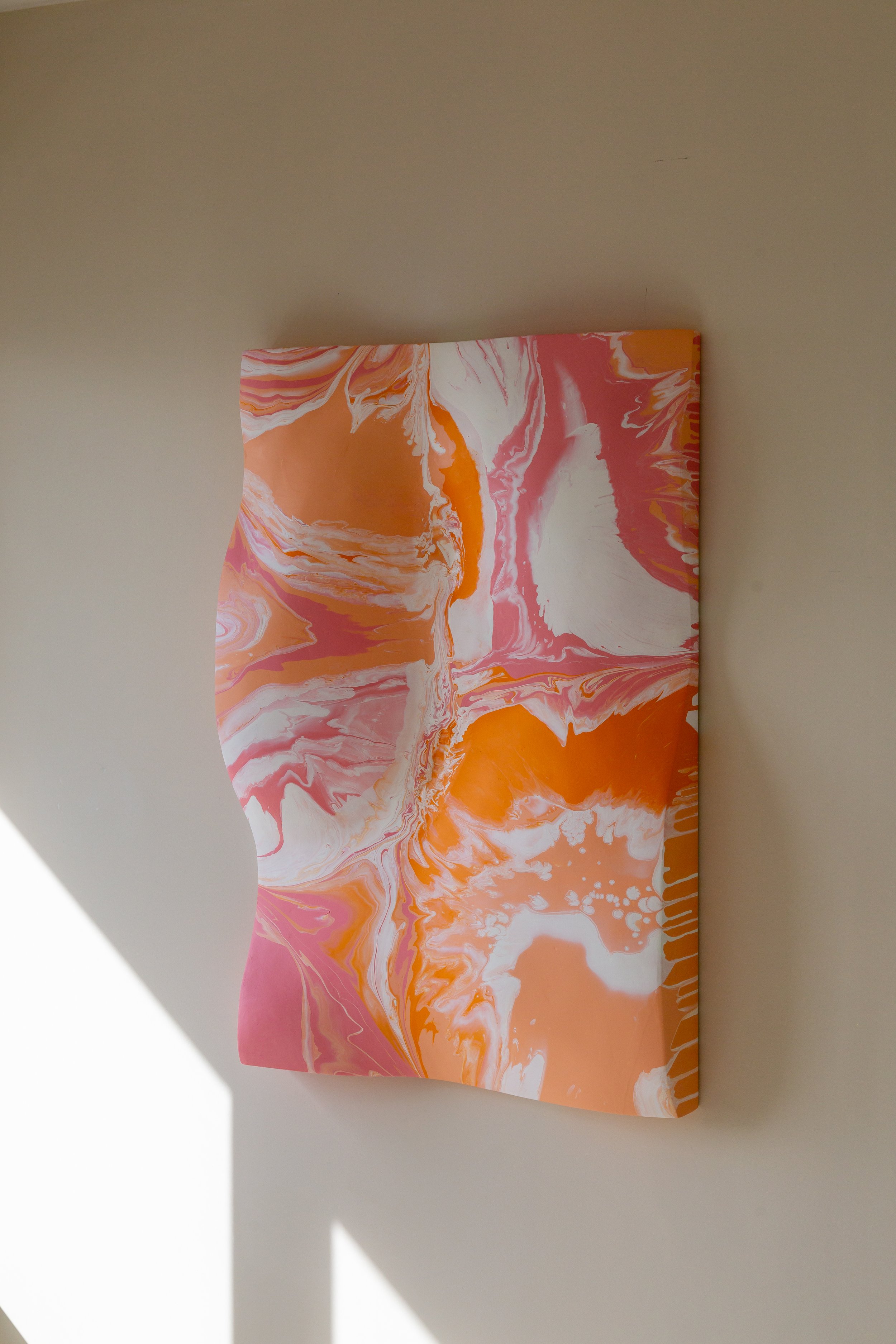 CRUSH framed on a wall: Showcasing the artwork's stunning impact in a modern interior setting, perfect for home or office decor.