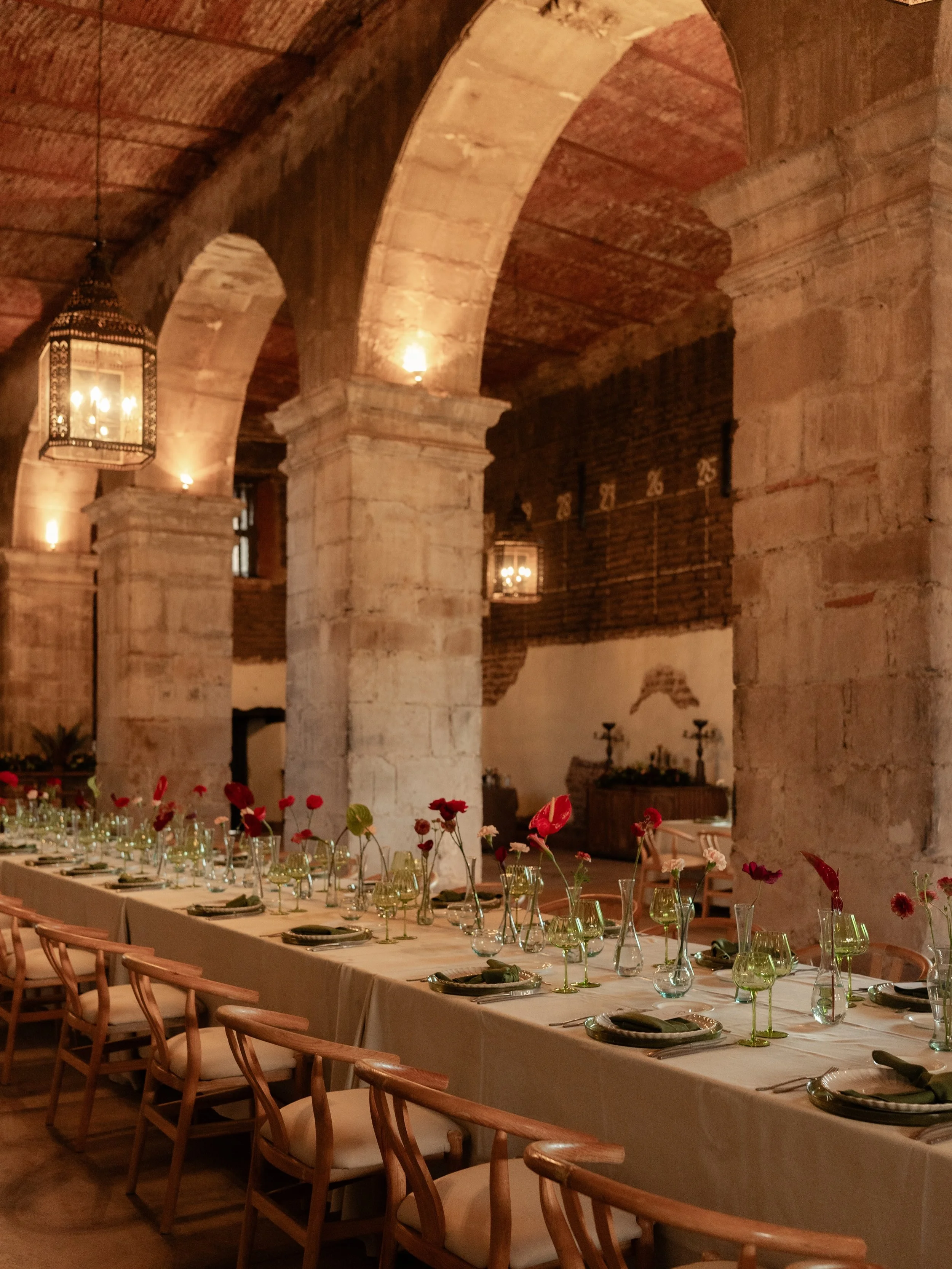 Warm light, intimate dinner, and nowhere else to be.
