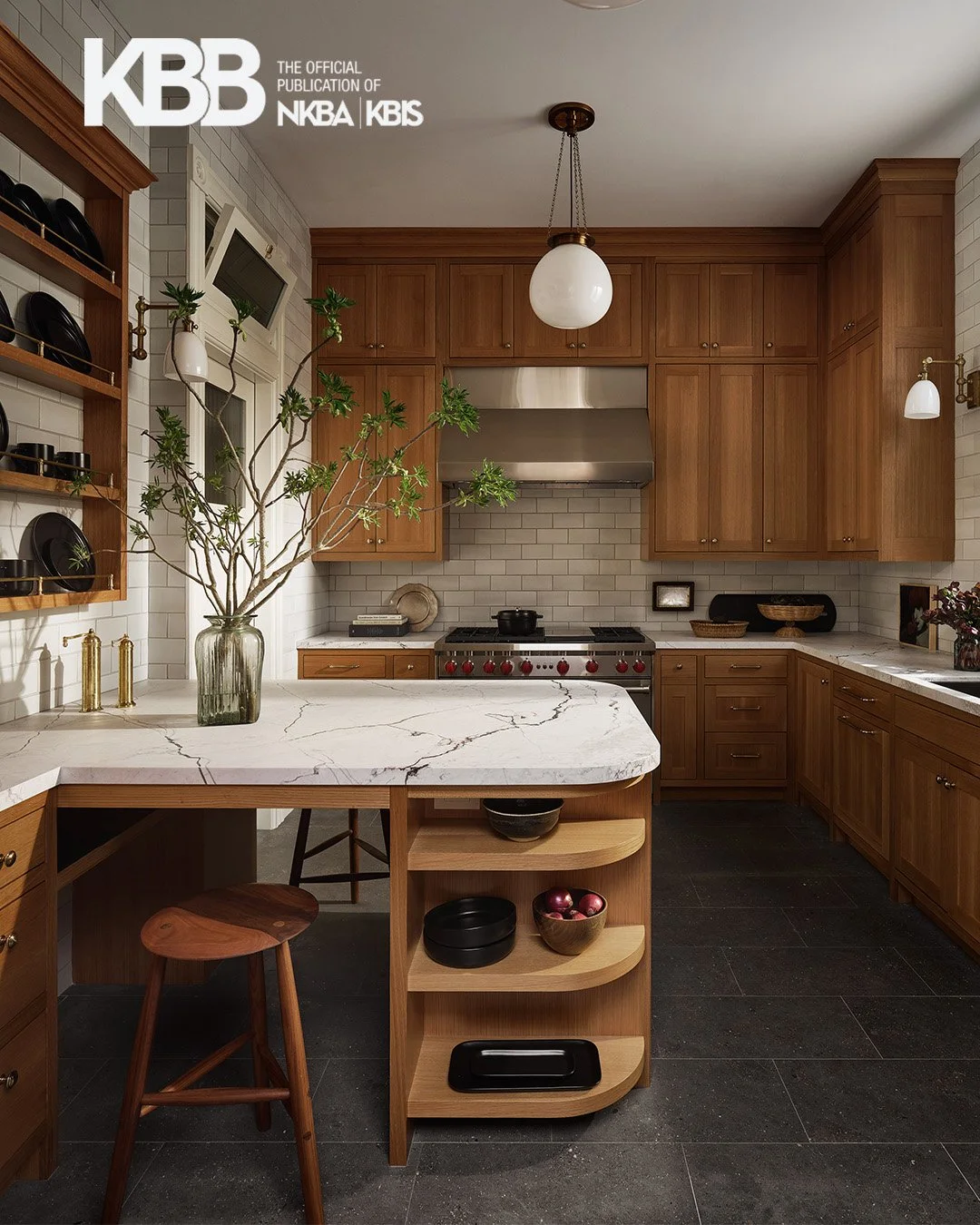 Larkspur Builders' Historic Heights Kitchen with Chantal Lamberto featured in KBB.
