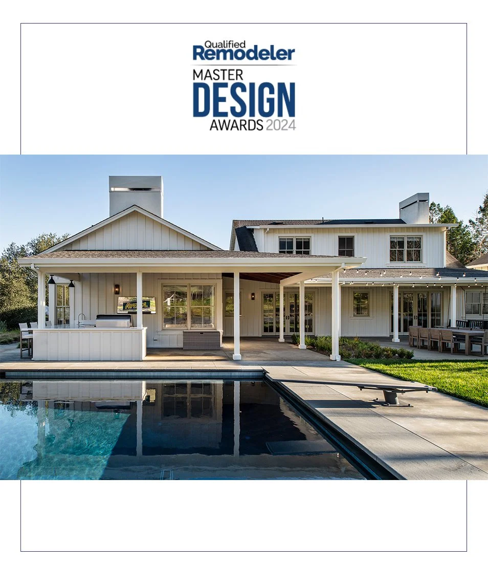 Qualified Remodeler Award: 
Our San Geronimo Remodel was recognized as a finalist in the Qualified Remodeler Master Design Awards 
