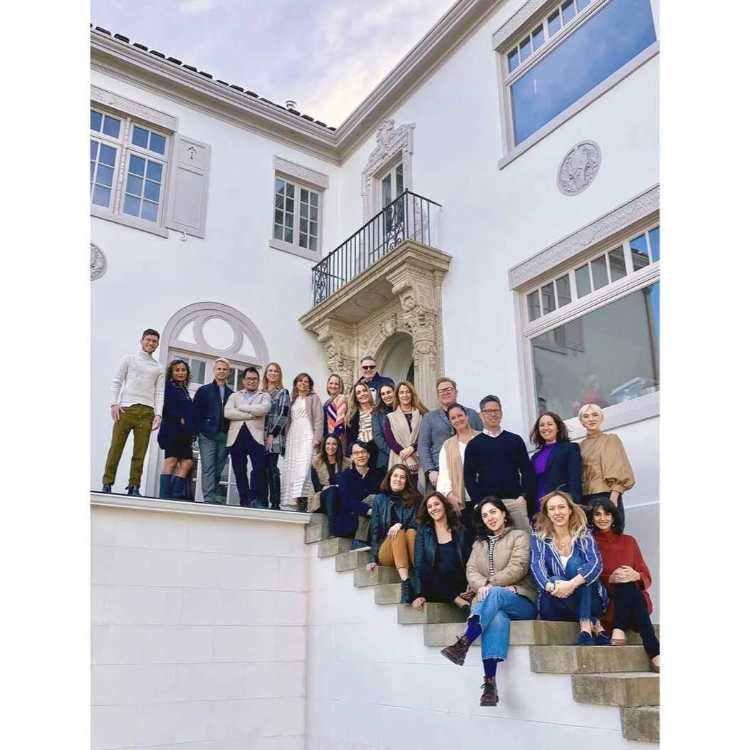 The 2020 Decorators showcase designers team photo in front of the mansion.